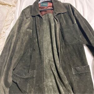 Danier Men's Green Suede Shirt Jacket